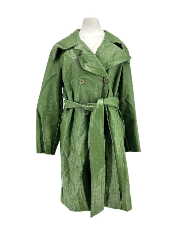 Manteau en cuir synthétique