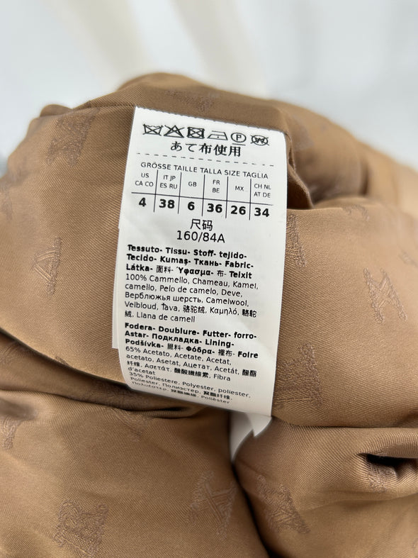 Blazer en poil de chameau