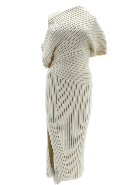 Robe en maille blanche