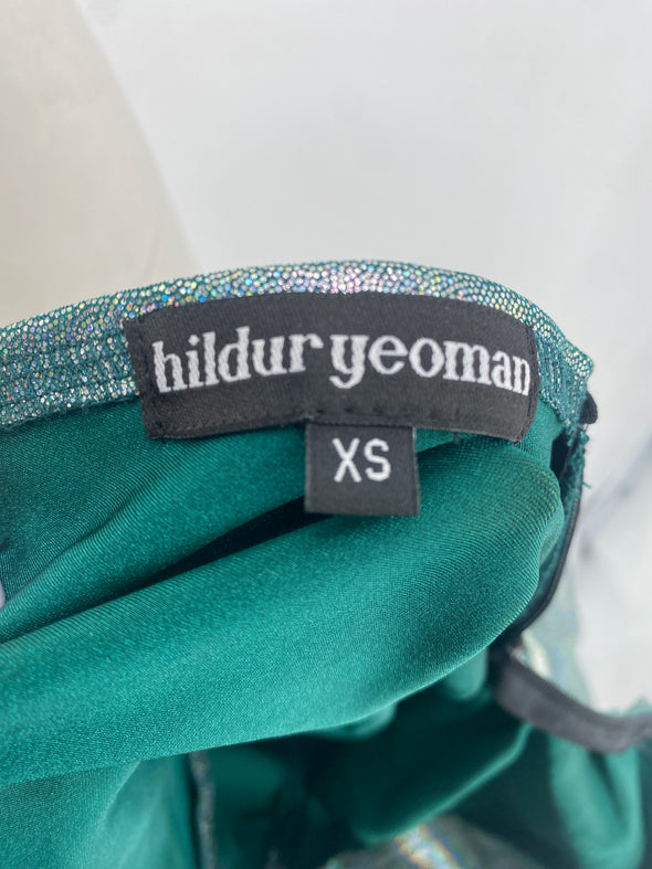 Top asymétrique métallisé