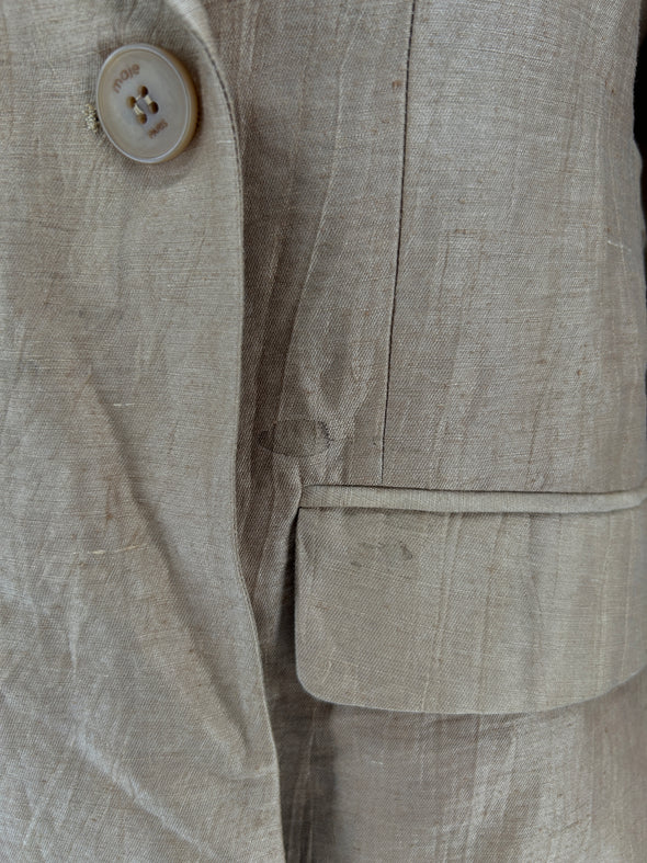 Blazer en lin marron