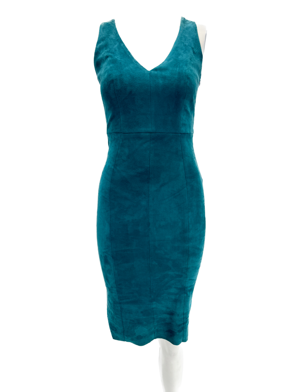 Robe en daim bleue