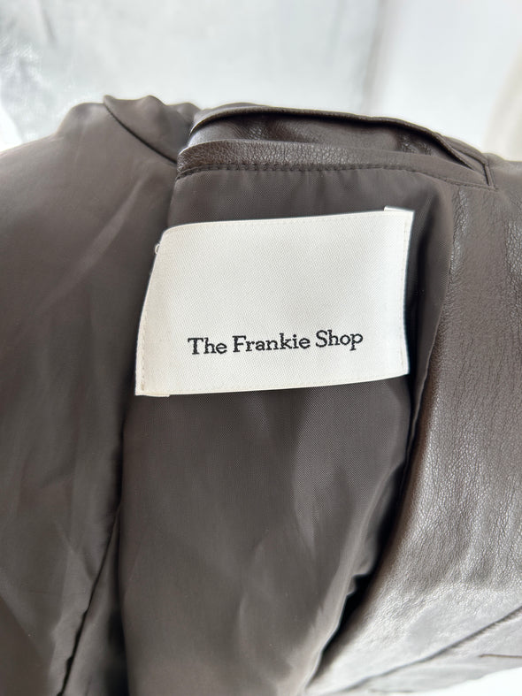 Manteau en cuir synthétique