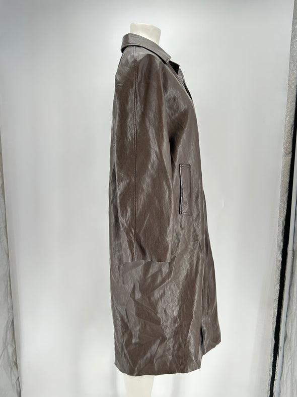 Manteau en cuir synthétique