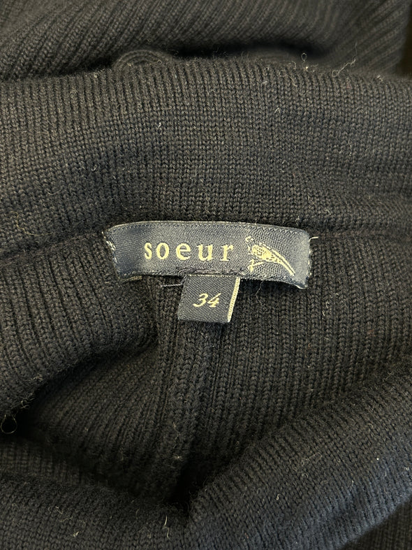 Pantalon en laine marine