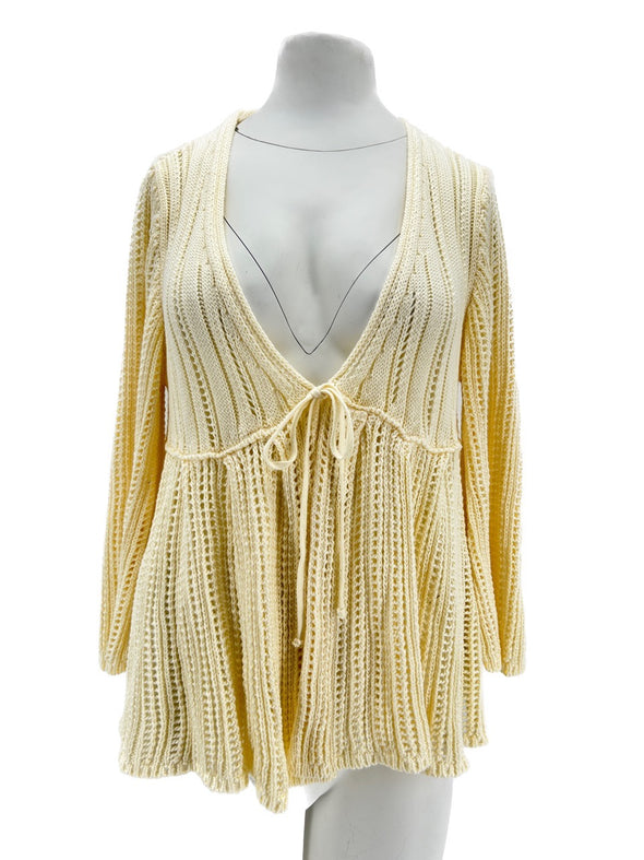 Cardigan jaune