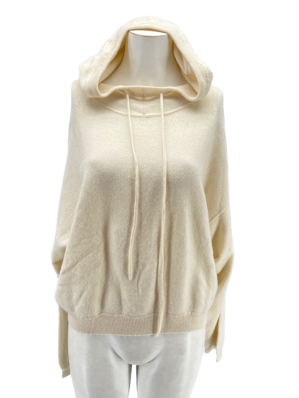Pull à capuche en cachemire