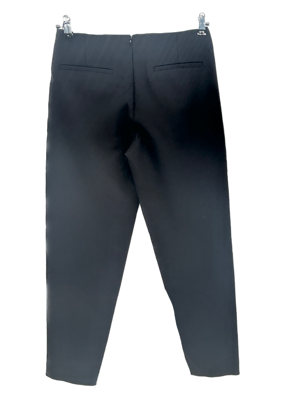 Pantalon noir droit en laine