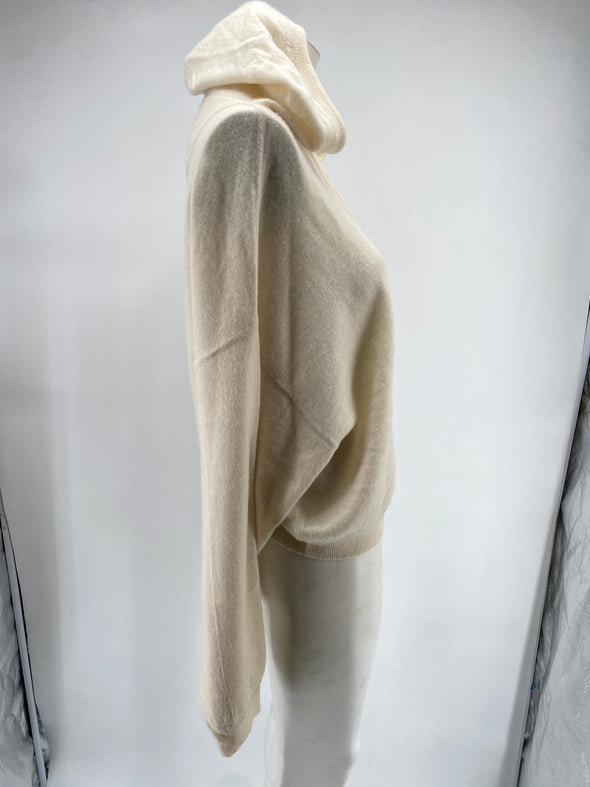 Pull à capuche en cachemire