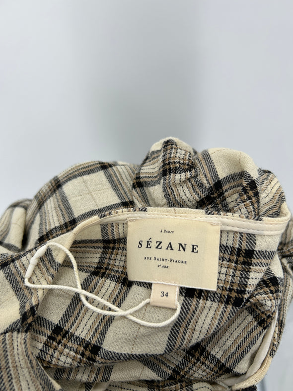 Blouse à carreaux