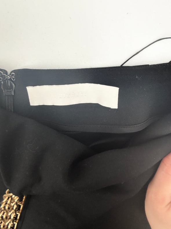 Pantalon noir droit en laine