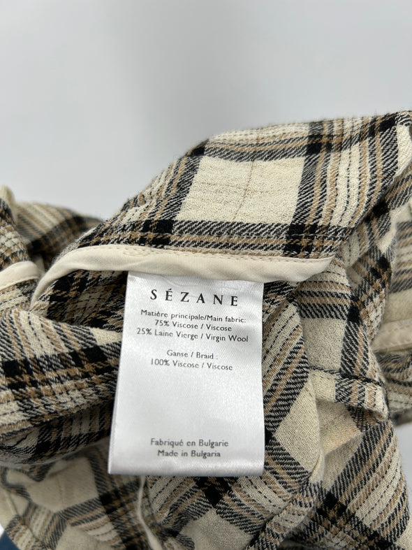 Blouse à carreaux