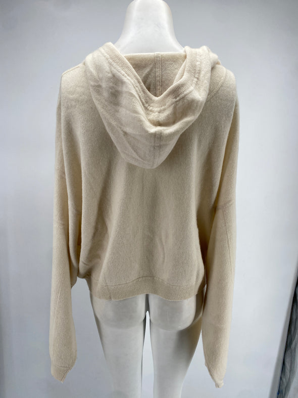 Pull à capuche en cachemire