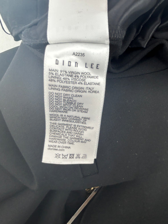 Pantalon noir droit en laine