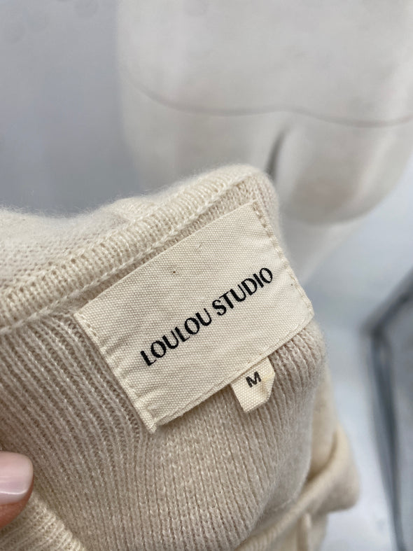 Pull à capuche en cachemire