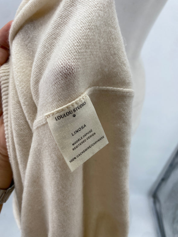 Pull à capuche en cachemire