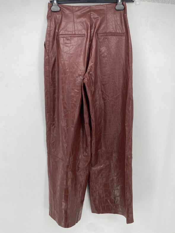 Pantalon en cuir vegan