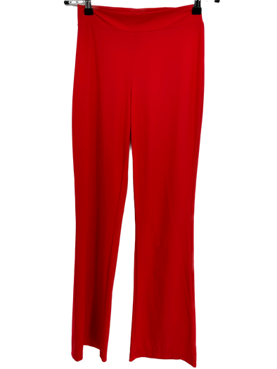 Pantalon évasé rouge