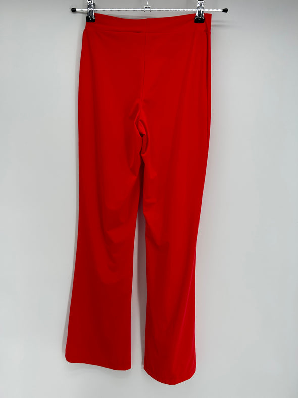 Pantalon évasé rouge