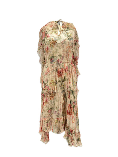 Robe longue en soie