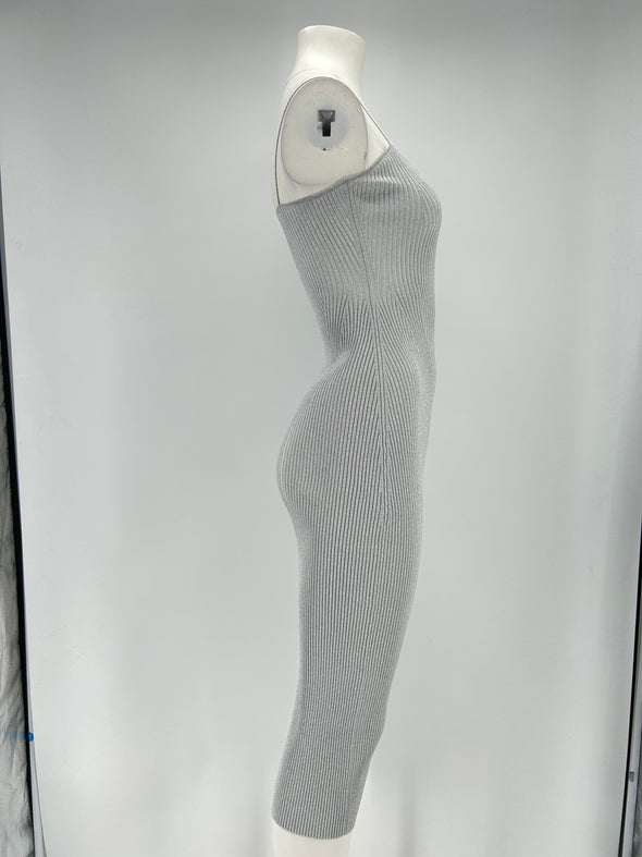 Robe argentée