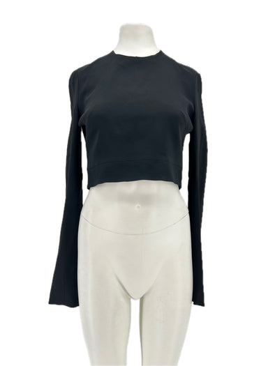 Tee-shirt crop noir