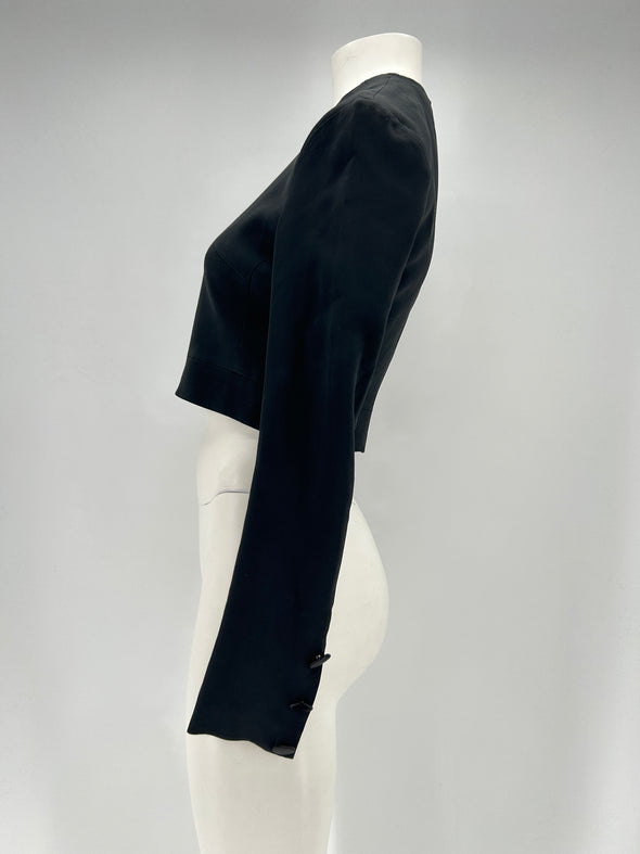 Tee-shirt crop noir