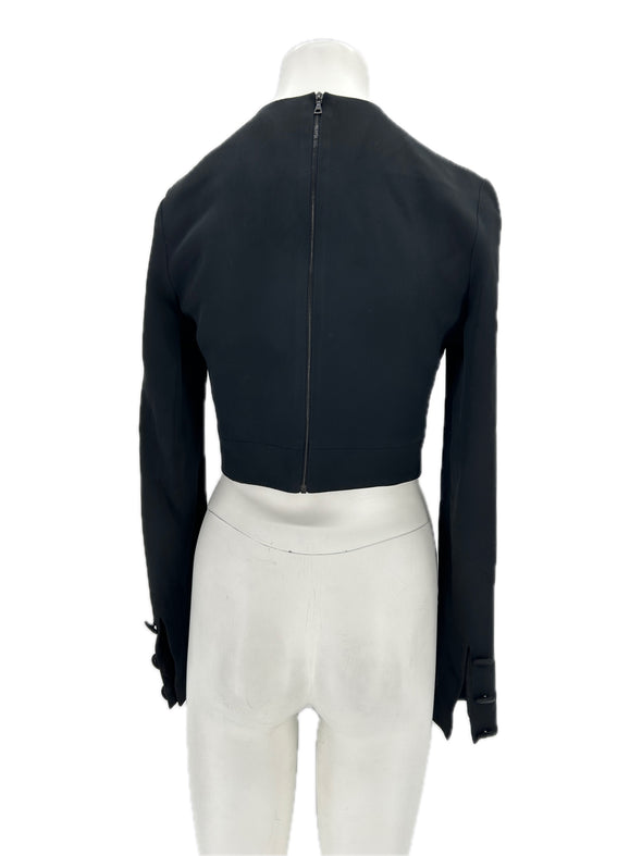 Tee-shirt crop noir