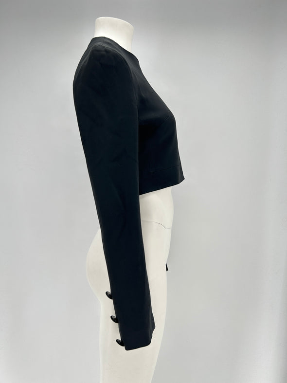Tee-shirt crop noir