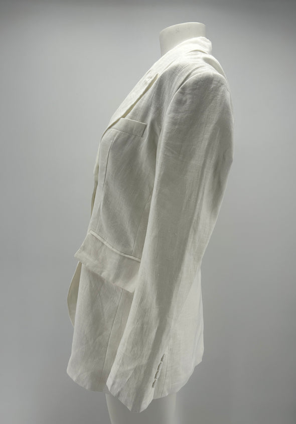 Blazer blanc en lin
