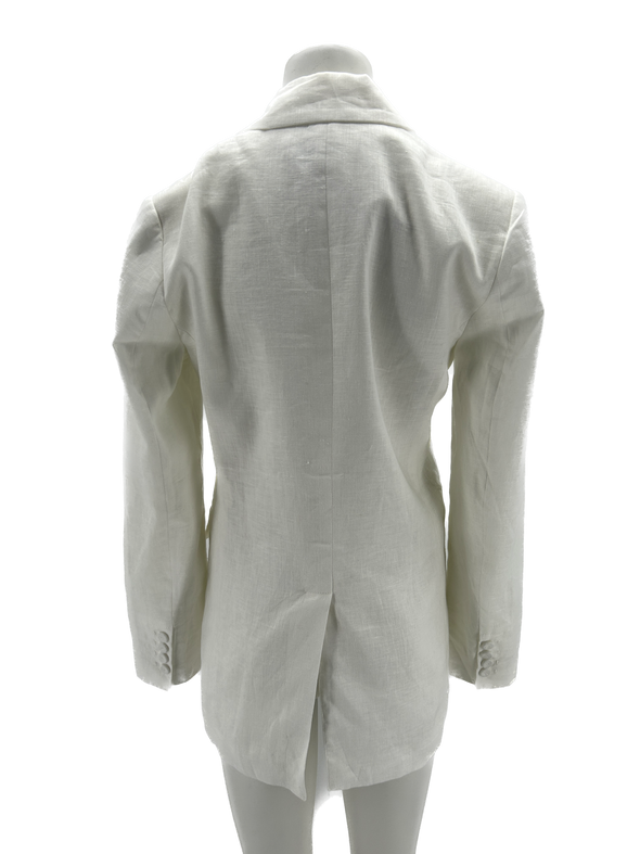 Blazer blanc en lin