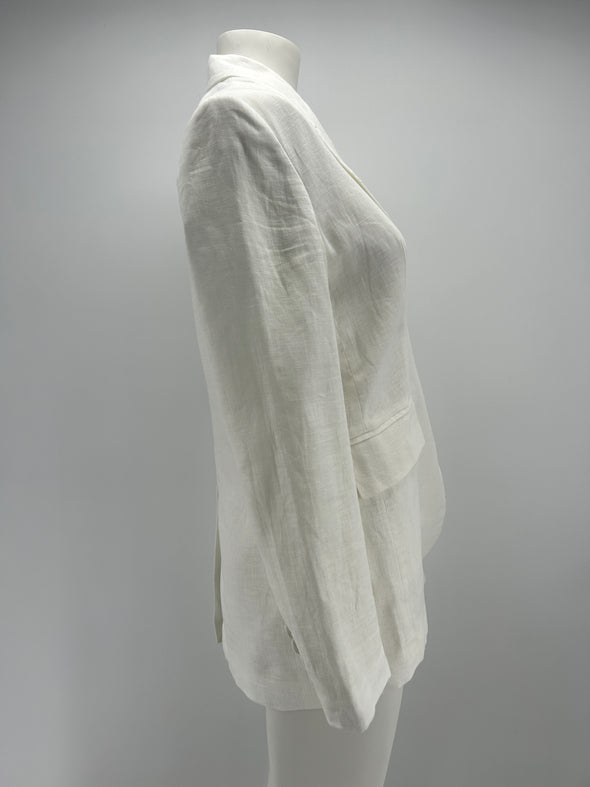 Blazer blanc en lin