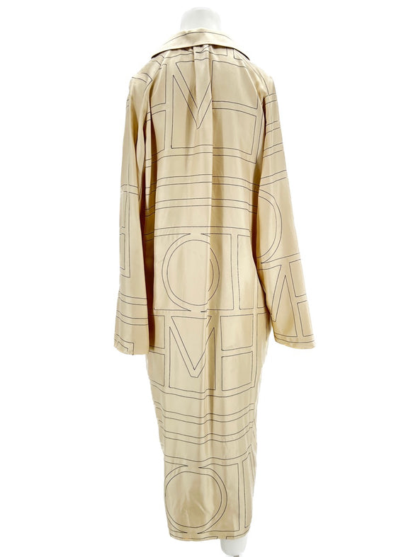 Robe beige en soie