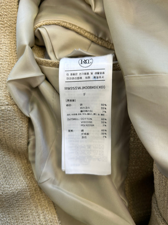 Blazer oversized beige