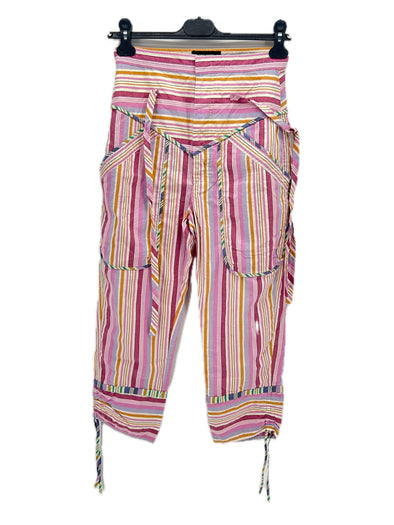 Pantalon à rayures multicolore