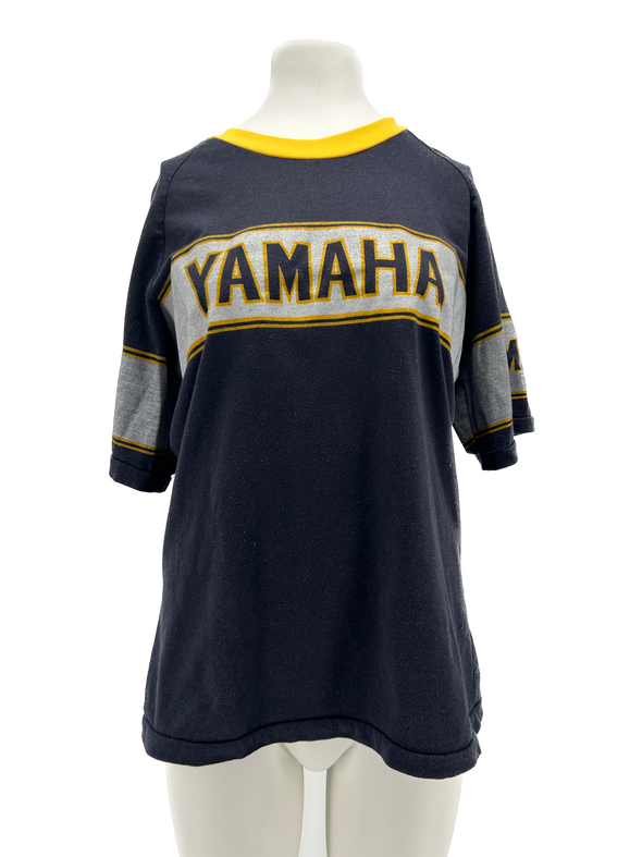 T-shirt noir à motif