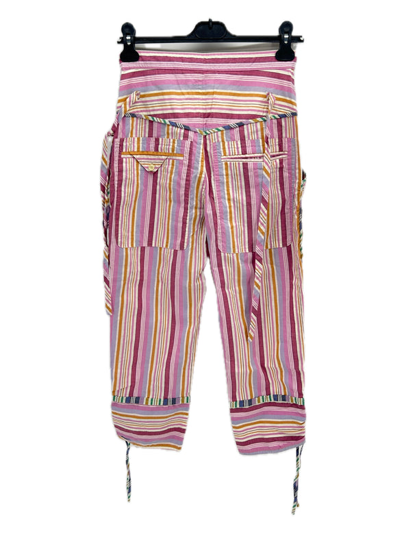 Pantalon à rayures multicolore