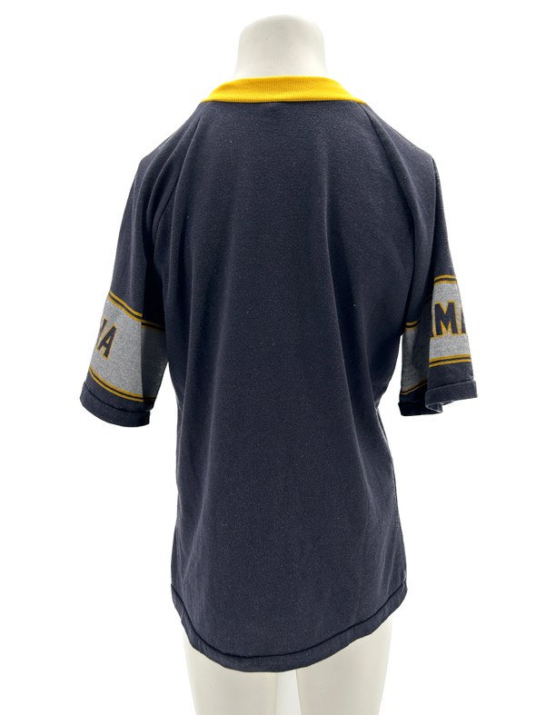 T-shirt noir à motif