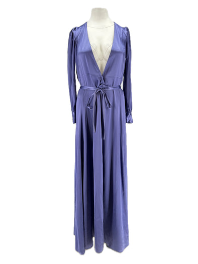 Robe longue violette