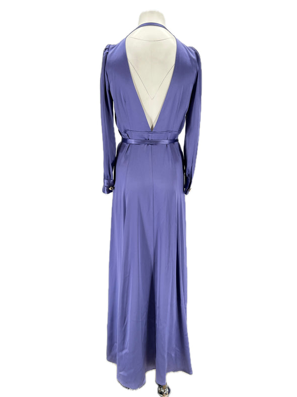 Robe longue violette