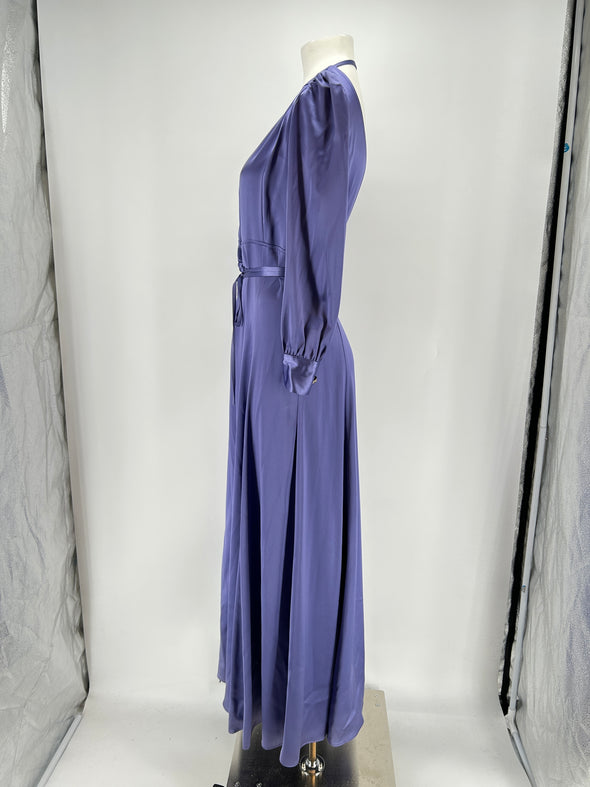 Robe longue violette