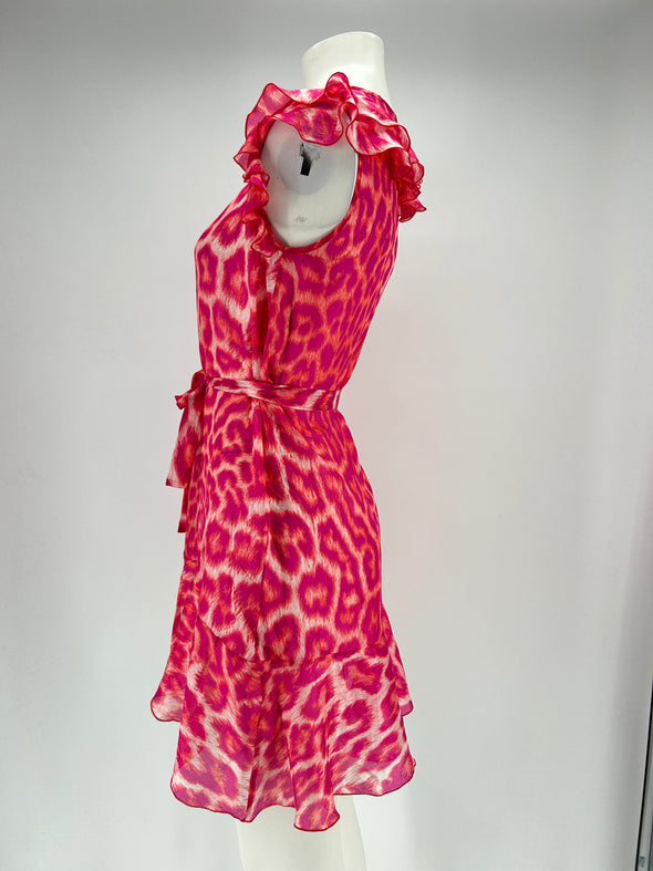 Robe en soie imprimée