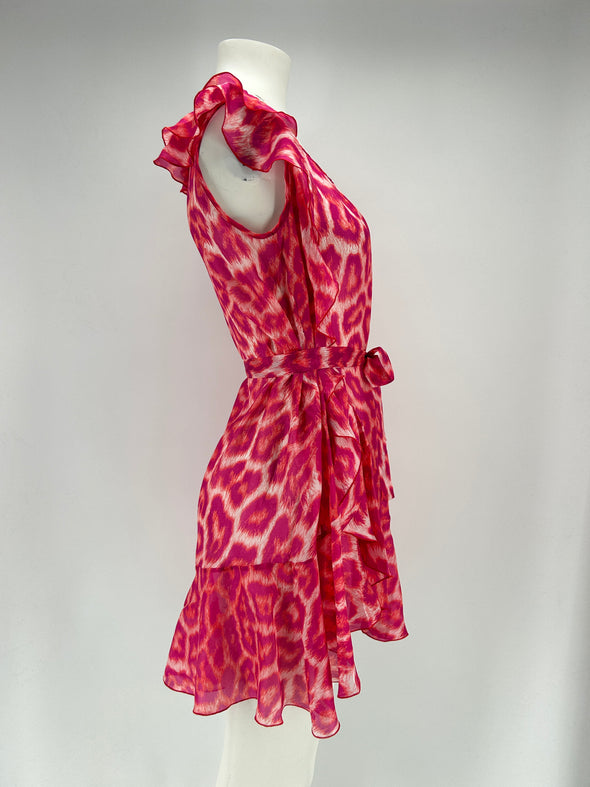 Robe en soie imprimée