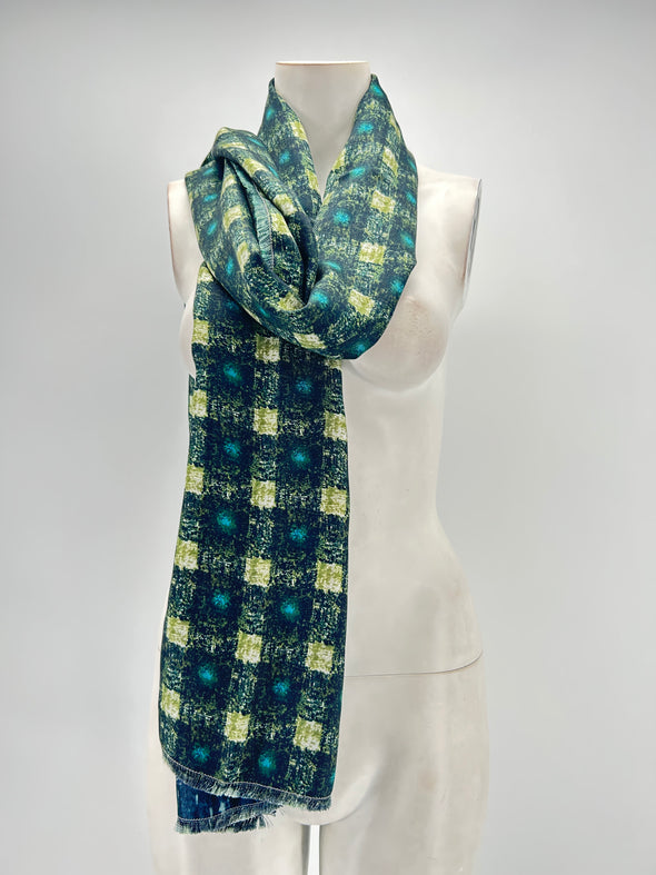 Foulard nuances de vert