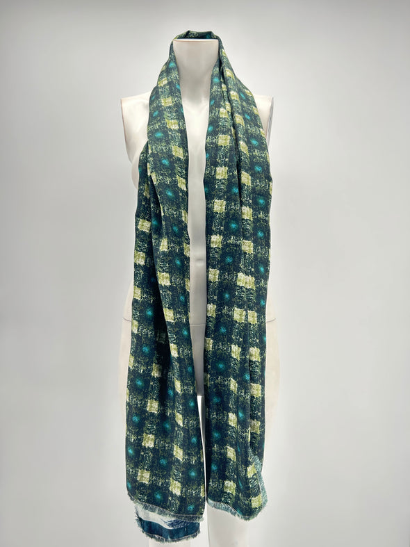 Foulard nuances de vert