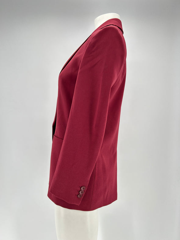 Blazer en laine bordeaux