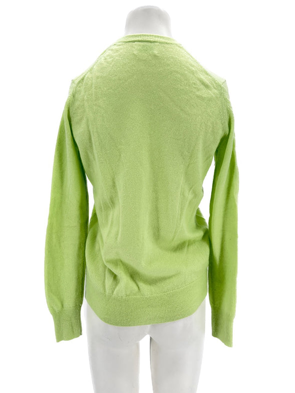 Pull en cachemire vert