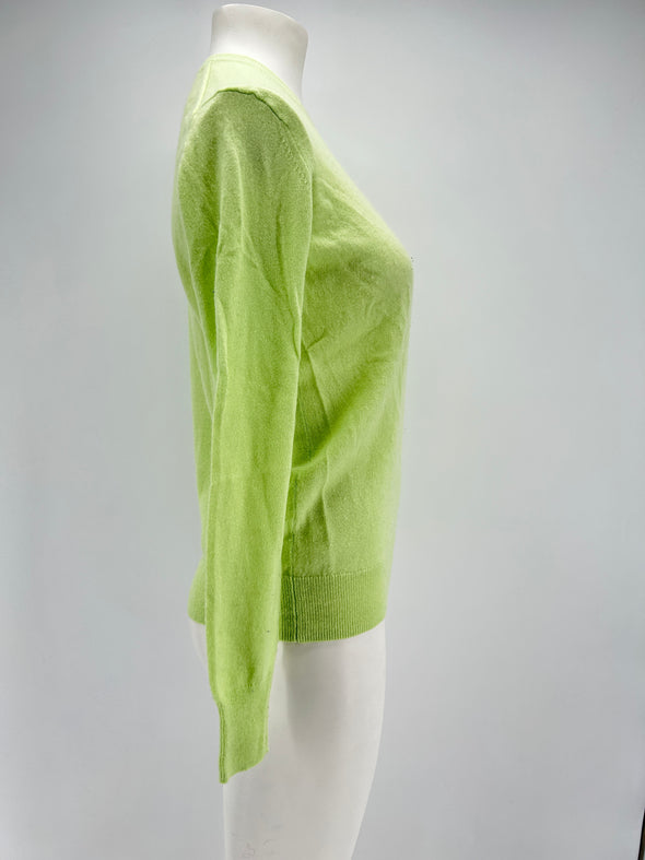 Pull en cachemire vert
