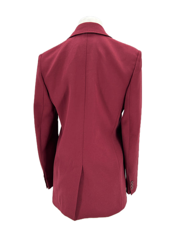 Blazer en laine bordeaux