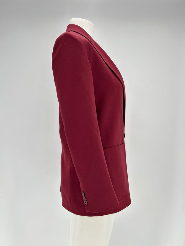 Blazer en laine bordeaux